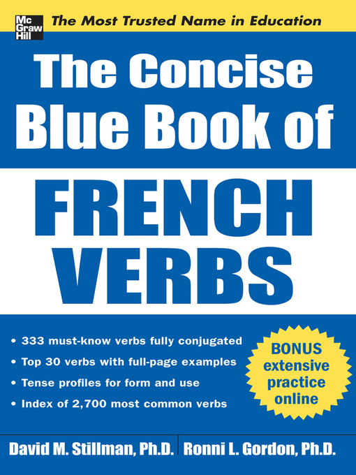 Title details for The Concise Blue Book of French Verbs by David M. Stillman - Available